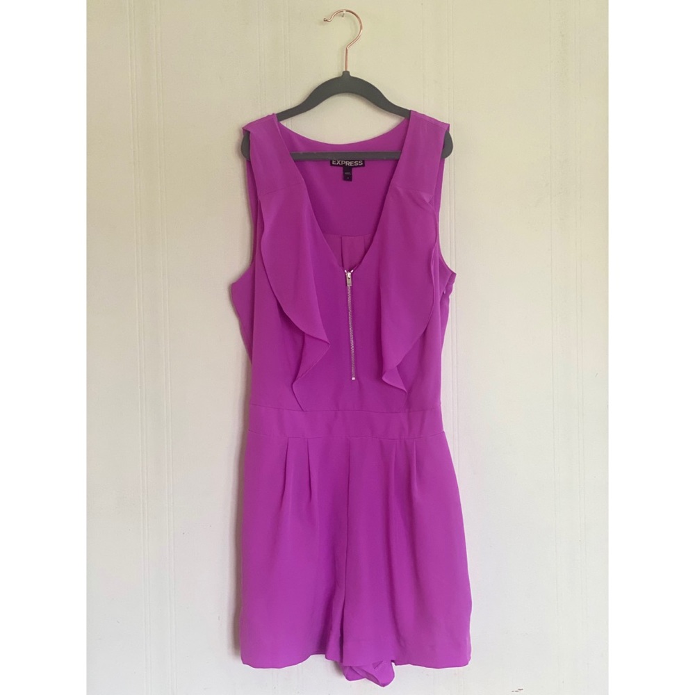 EXPRESS Zipper Front Romper